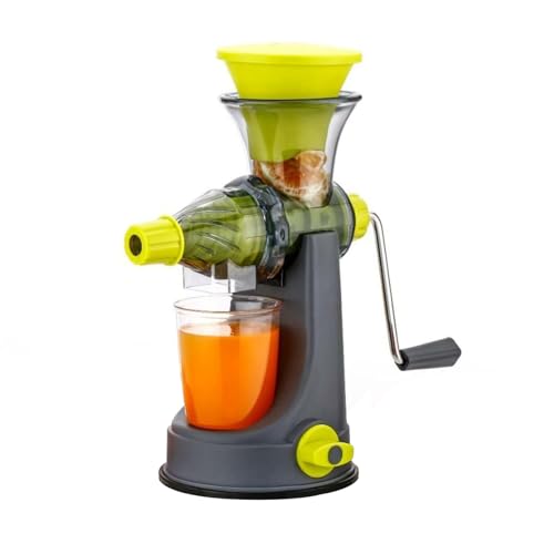 Image of Manual Pastic Hand Juicer for Fruits & Vegetables | Fresh Mosambi, Orange Citrus Fruits Juice Maker Machine For Home Kitchen | With Steel Handle Vacuum Locking System