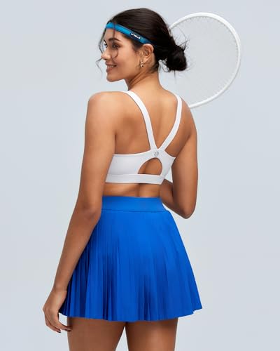 Image of RUNNING GIRL Sports Bras for Women,Light Impact Molded Cup Strap Sports Bra with Sewn in Pads,Best for A-C Cup