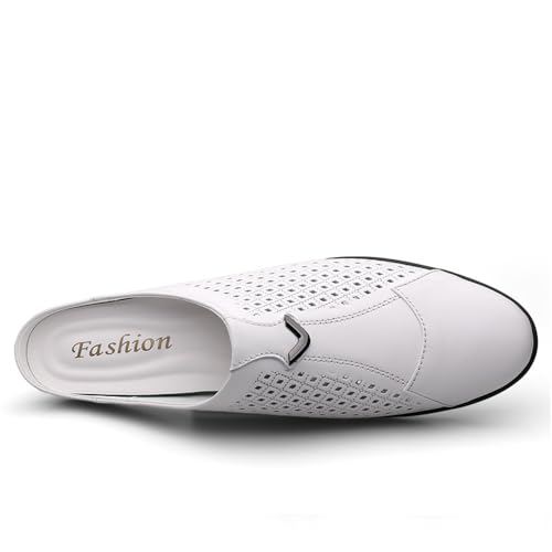 Men's Slip-on Mule Sandals Loafer Fashion Leather Formal Wear Casual Backless Dress Slippers4