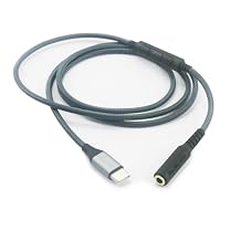 كابل محول صوت سماعة رأس أنثى NewFantasia USB C إلى 3.5 مم من ذكر إلى أنثى ميكروفون للتحكم في مستوى الصوت متوافق مع iPhone 16/17/15 متوافق مع Samsung Galaxy لهاتف Oneplus Android
