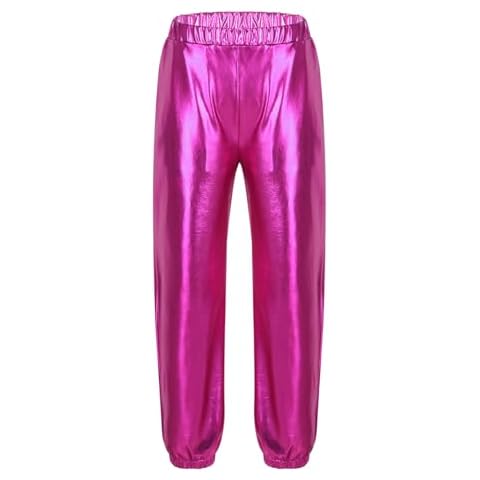 Xnihocha Shiny Metallic Jogger Sweatpants Cover