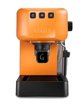 Foto di Gaggia EG2109 ORANGE Macchina Manuale da Caffè Espresso, Macinato o Cialde, Sistema POD per Espressi Cremosi Con Cialde, Pre-Infusione Automatica, 15 bar, Nuovo Modello 2023, 100% Made in Italy