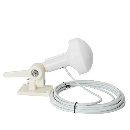 Hys Marine Gps Antenna Ip65 Waterproof Antenna W/7M(22.96Ft) Rg58 Coaxial Cable Sma Male Connector With Marine Abs Mount Base #TOP5