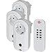 Price comparison product image Brennenstuhl 1507040 Radio Switch Comfort-Line RC CE1 3001" IP20 4-Piece Set, 230 V, White, 3