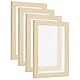 PATIKIL 9,8x7,8 Holz-Papiersieb, 4er-Pack Papierherstellungsrahmen Papierherstellungsform Deckle für DIY-Papierhandwerk Trockenblumenhandwerk, Naturfarbe