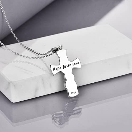 URONE Celtic Knot Cross Necklace for Women Celtic Dragon Pendant Jewellery Viking Cross Faith Necklace for Women Men Girls