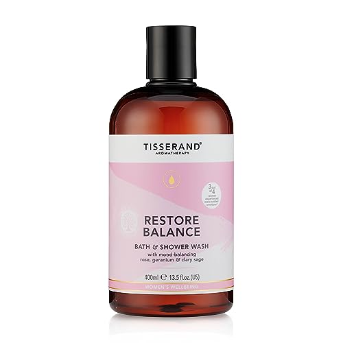 Tisserand Aromatherapy - Restore Balance Bath & Shower Wash - Perimenopause, Menopause & Menstruation Support for Women - Rose, Clary Sage & Geranium - 100% Natural Essential Oils - 400ml - Image 4
