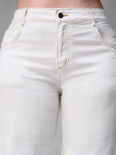 Image of Miss Chase A+ Women's Bootcut High Rise Regular-Length Stretchable Denim Shaping Jeans