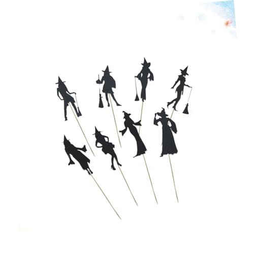 VILLFUL 8 Peças decoração de bolo topos de cupcake cartões de sobremesa copos de papel topo de bolo