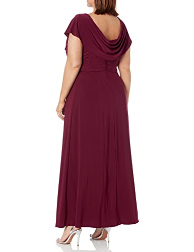 Image of Alex Evenings Women's Long Cowl Neck Mother of The Bride Dress