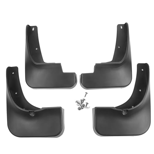 Image of Mud Flap Splash Guard with Mount Accessories for Toyota Highlander Sport Utility 2008-2010 / Front & Rear Side Mud Guards /Durable / 1 Set