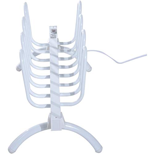 Secador eléctrico de calzado para 4 pares, blanco miniatura 6