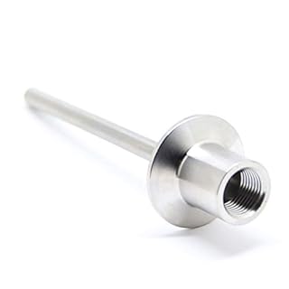 Sanitary Stainless Steel Thermometer Well 6" Length with tri clamp Adaptor 11/2" x Female NPT 1/2" Thermometer Connection