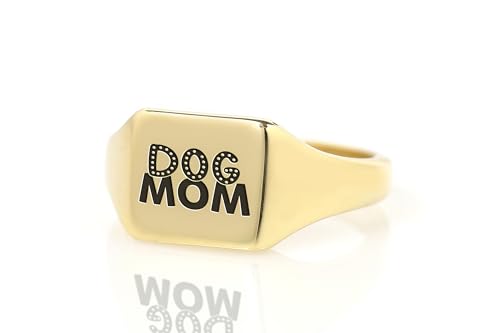 Chevalière gravée maman chien : le cadeau personnalisé idéal pour la fête des mères