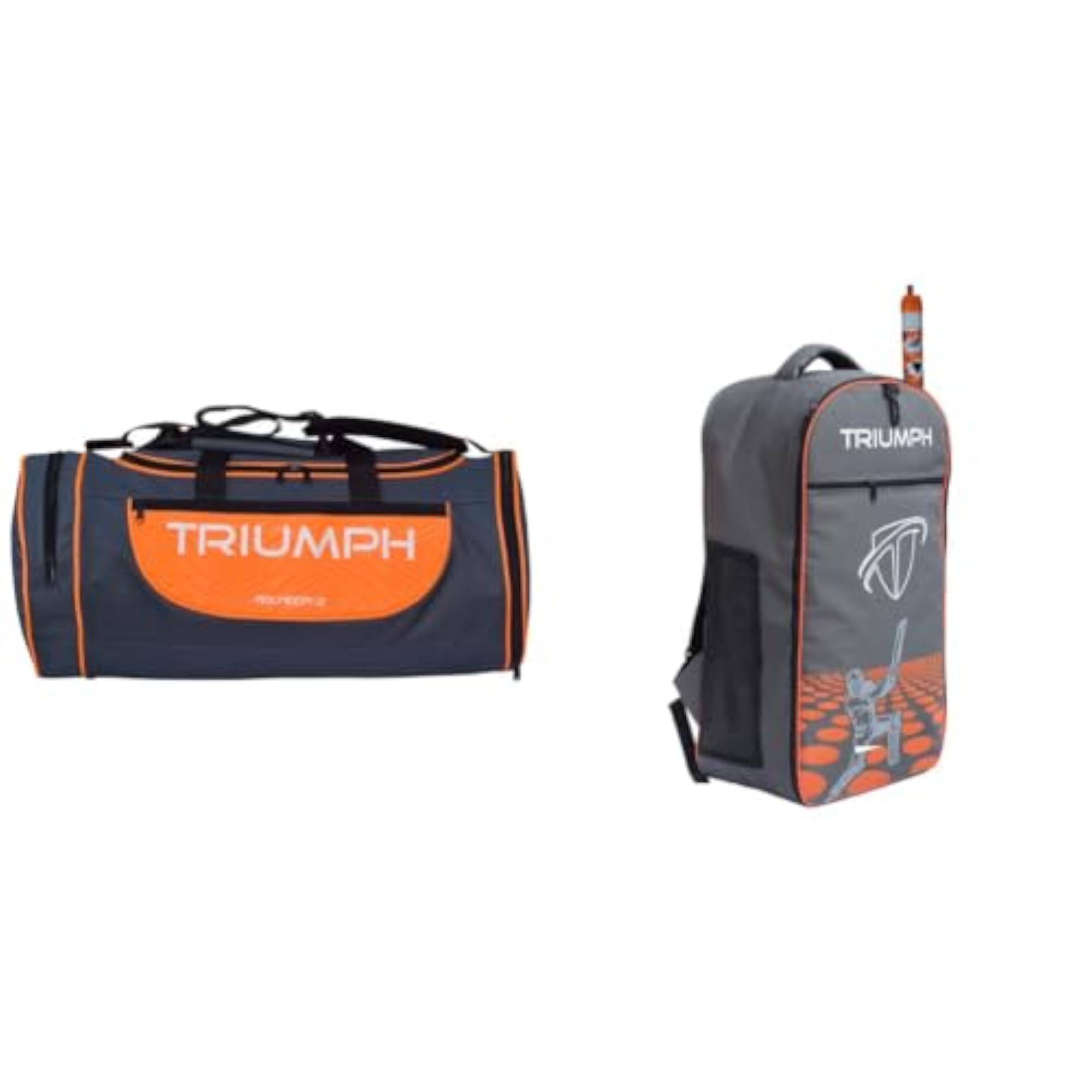 PRO-77 Multipurpose Sports Gym Bag, Grey/Orange