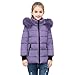 Girls Puffer Jacket with Faux Fur Hood Warm Winter Coats for Kids Boys Teen Girl Zip Up Hooded Down Jackets Fashion Big Children School Outdoor Puffy Coat Pockets Zipper Quilted Padded Outerwear