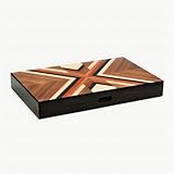 Woodronic 17" Wooden Backgammon Set for Adults, Folding Classic Board Game, Best Strategy Game and S