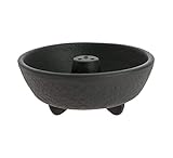 Diámetro 8 cm Iwachu INC29080BK Incensario Fuente, Hierro Colado de Japón, Negro
