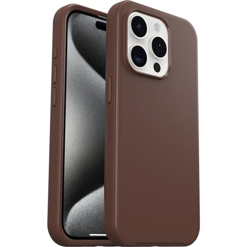 OtterBox iPhone 15 Pro (Only) Symmetry Series Case - Chocolate BAR (Brown), Snaps to MagSafe, Ultra-Sleek, Raised Edges Protect Camera & Screen by OtterBox - Used condition - Image 5