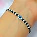Handmade Black Evil Eye Bracelets for Women Protection Bracelet Adjustable Lucky Crystal Beaded Good Luck & Prosperity Jewelry Stone Healing Bracelet Unisex