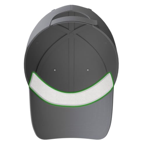 Hat & Cap Sweat Guard Liner - Thin Visor Sweatband Patented SweatLock Technology | Made in The USA (12) Black