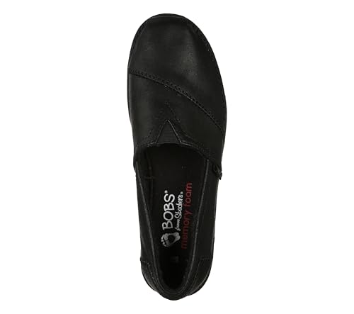 Skechers Women's Bobs Chill Lugs-Urban Spell Loafer, Black/Black, 7