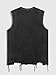 Verdusa Men's Graphic Tees Y2k Gothic Distressed Summer Shirt Grunge Hippie Sleeveless Tank Top Black Gold Large