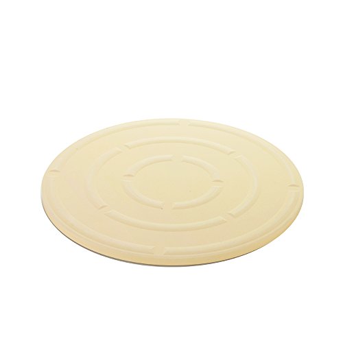 KIBOW 15" Round Cordierite Ceramic Pizza Grilling Stone for Ovens & Grills