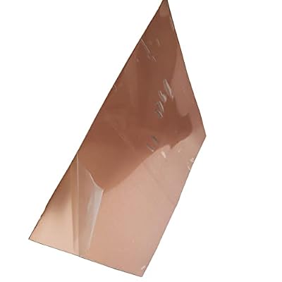 Pure Copper Foil Sheet Thin Cu Metal Foil Roll 99.99% Copper, 0.1mm x 200mm x 200mm, 0.004 x 8 x 8, 1Pcs