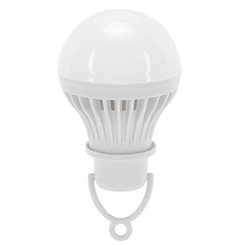 ERYUE Luz de Emergencia LED Bombilla de bajo Voltaje USB Portátil para Acampar Al Aire Libre PC Blanco 1 X Bombilla