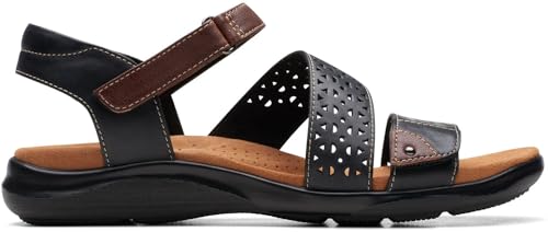 Clarks Clarks - Womens Kitly Way Shoes, Color Black Leather, Size: 8.5 M US