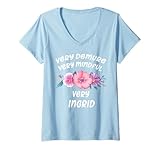 Womens Ingrid Personalized Very Demure Very Mindful Ingrid Name V-Neck T-Shirt