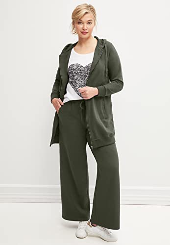 ellos Plus Size Wide Leg French Terry Sweatpant3