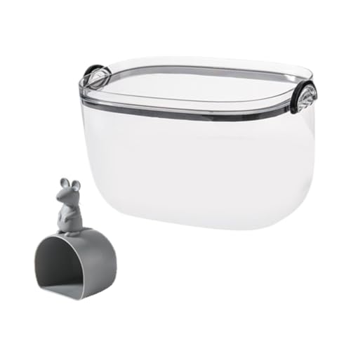 Conteneur à céréales hermétique et boîte de conservation farine noir 5kg - 8