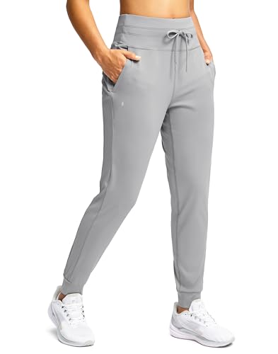 Image of Soothfeel Womens Joggers with Zipper Pockets High Waisted Sweatpants Athletic Leggings Pants for Workout Running Yoga