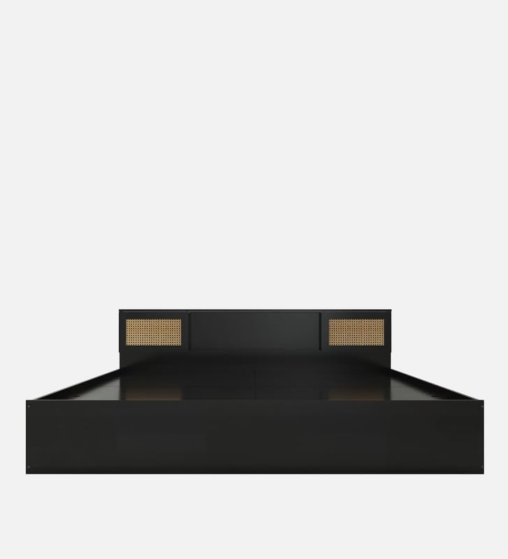 Image of Mintwud Pepperfry Engineered Wood King Size Bed with Box Storage | Wooden Double Bed Cot Palang Furniture with Headboard for Home Bedroom Living Room and Hotel (Wenge Finish)