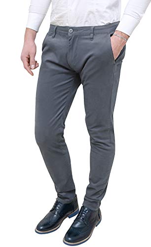 Pantalon homme slim coton Evoga idéal du bureau aux sorties