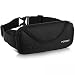 PONRAY Running Belt Waist Pack - Water Resistant Runners Belt Fanny Pack for Men Women Jogging Hiking Fitness - Adjustable Run Phone Holder Pouch for iPhone Xs Max 8 7 Plus - Dual Pockets Design