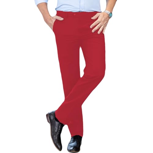 Men's Dress Pants for Men Long Pants Groomsmen Trousers Casual Slacks Lightweight Fit Pants