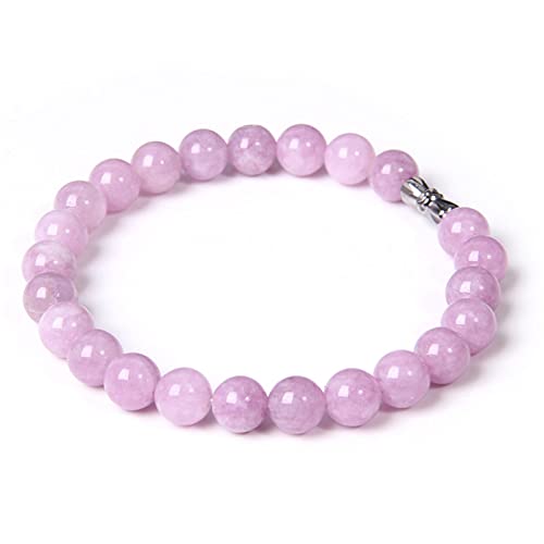 Bracelet en pierre naturelle d'améthyste violette pour hommes et femmes
