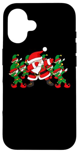 Carcasa para iPhone 16 DAB Santa ELF Funny Xmas Dabbing Christmas Holiday