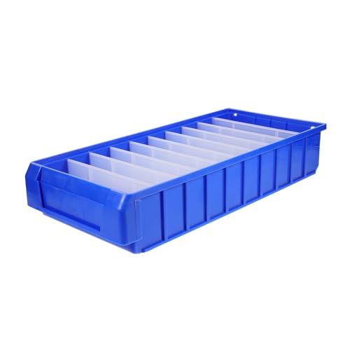 POPETPOP Caja Organizadora de Tornillos Mediana de Abs con Separadores Extraíbles Resistente y Portátil para Taller y Almacenamiento de Herramientas
