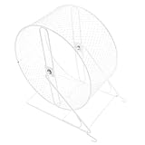 Utilisation polyvalente : convient aux hamsters, souris et autres petits animaux de compagnie. cette roue silencieuse pour hamster favorise une activité physique saine et contribue au bien-être général des petits animaux. roue en métal pour hamster