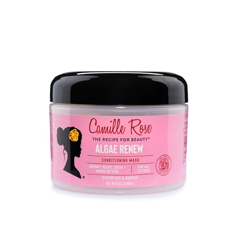 Camille Rose Algae Renew Deep Conditioning Wash Out Hair Mask For All Hair Types Nourish and Strengthen Cocoa and Mango Butter 240 ml (Pack of 1)