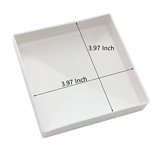 2 Packs 4Inch Vinyl Pyramid Style Fence Post Cap/Vinyl Post Caps For 4" X 4" Vinyl Fence Post - White Pvc/Vinyl Fence Post Cap 2Pcs (4Inch) #TOP3