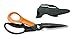 Fiskars Mehrzweckschere mit trennbaren Klingen, Inkl. Schutzhülle mit Scherenschärfer, Länge 23 cm, Titaniumbeschichtung, Rostfreie Stahlklinge/Kunststoff-Griffe, Schwarz/Orange, Cuts + More, 1000809