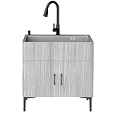 Technologie de revêtement nano : notre évier en acier inoxydable à cuve unique est doté d'un revêtement nano avancé, ce qui rend la surface facile à nettoyer, durable et résistante à l'huile. Cela garantit que l'évier reste propre et lisse