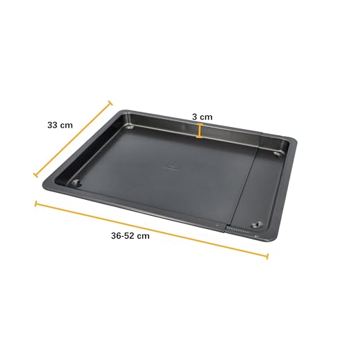 Plaque de cuisson réglable anti-adhésive extensible 36x33 cm Birkmann Easy Baking - 3