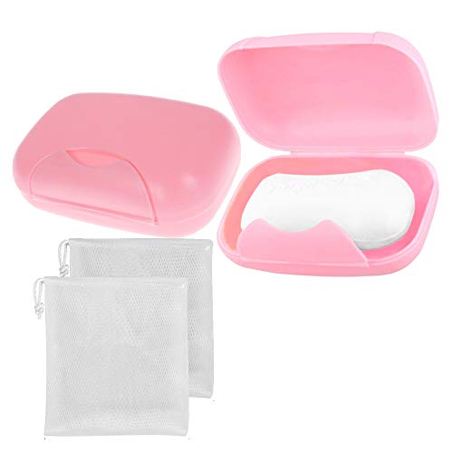 Vonpri Soap Box Holder, Soap Dish Soap Savers Case Container for Bathroom Camping