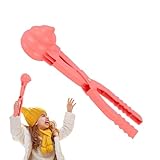 Snow Ball Maker Clips - Funny Poop Shaped Snowball Clamp | Winter Sand Mold Cartoon Stool Shaped Toy, Easy Portable Snowball Maker Tool for Kids, Adults, Outdoor Play, Durable PP Material